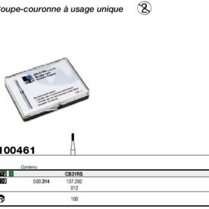 Coffret coupe couronnes CB31RS à usage unique 100461