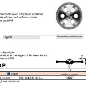 Disques diamantés Ref/ 910P