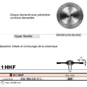 Disques diamantésRef/ 911HHF