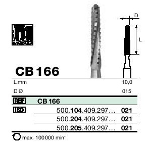 Instruments tungstène ,fraise à os CB166