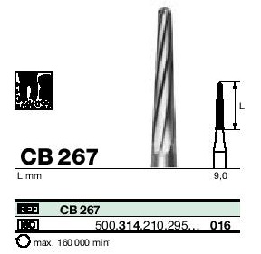 Instruments tungstène ,fraise à os CB267