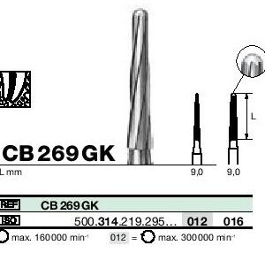 Instruments tungstène ,fraise à os CB269GK