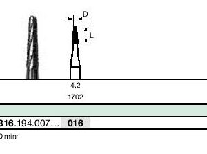 Instruments tungstène chirurgicaux turbine (316 ) CB33R