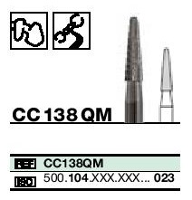 Instruments tungstène ,fraise QM pour matériaux durs CC138QM