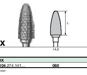 instruments tungstène, Denture pour alliages précieux et non précieux CC251DX