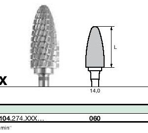 instruments tungstène, Denture pour métaux non précieux durs CC251TX