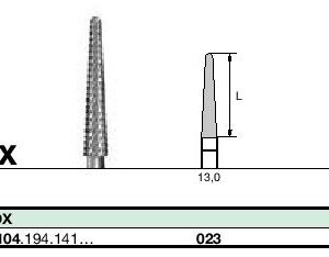 instruments tungstène, Denture pour alliages précieux et non précieux CC261DX