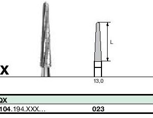 instruments tungstène, Denture pour résines molles CC261QX