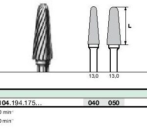 Instruments tungstène, Denture conventionnelle CC79