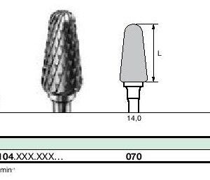 Instruments tungstène, Denture pour Acrylique CC79AX