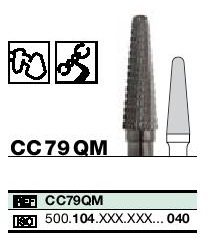 Instruments tungstène ,fraise QM pour matériaux durs CC79QM