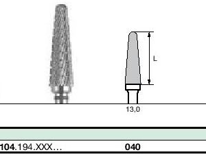 instruments tungstène, Denture pour métaux non précieux durs CC79TX