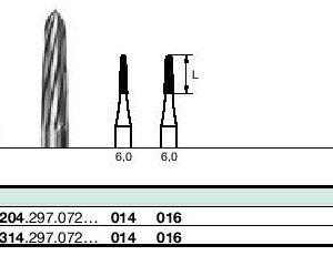 Instruments à finir tungstène CF282K