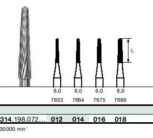 Instruments à finir tungstène CF375R