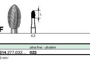 Instruments à finir tungstène CF379 UF