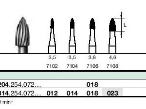 Instruments à finir tungstène CF46