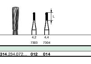 Instruments à finir tungstène CF47L