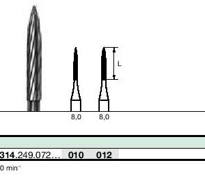 Instruments à finir tungstène CF48L