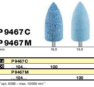 Polissoirs pour résine de prothèse P9467C