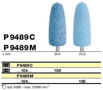 Polissoirs pour résine de prothèse P9489C
