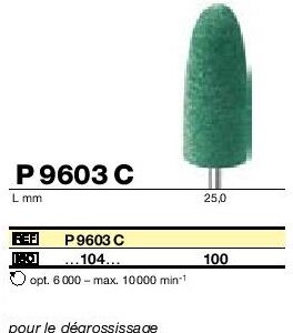 Polissoirs pour résine de prothèse P9603C