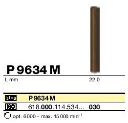 Polissoirs occlusaux pour métaux P9634M