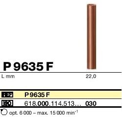 Polissoirs occlusaux pour métaux P9635F