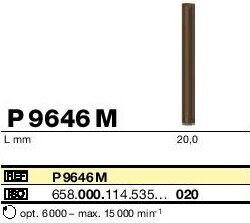 Polissoirs occlusaux pour métaux P9646M