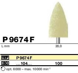 Polissoirs pour résine de prothèse P9674F