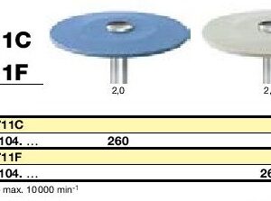 Polissoirs pour oxyde de zirconium Laboratoire P9711C