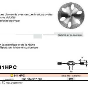 Disques diamantés Ref/ 911HPC