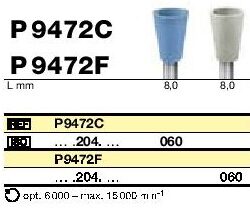 Polissoirs pour oxyde de zirconium P9472C