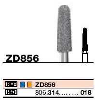 Fraises diamantées à turbine pour retouche zircone Ref/ZD856