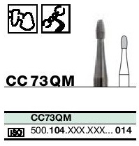 Instruments tungstène, fraise QM pour matériaux durs CC77QM